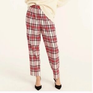 J. Crew Tapered-Leg Wool Pant in Vintage Plaid Size 10